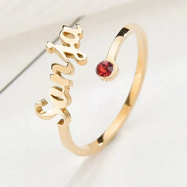 Anillo con Nombre y Piedra - Photo 1