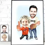 Cuadro Caricatura Familia - Photo 2
