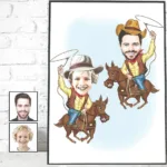 Cuadro Caricatura Familia - Photo 3