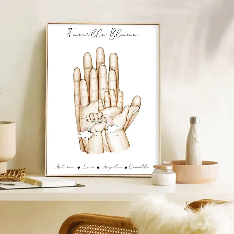 Cuadro Manos Familia - Photo 1