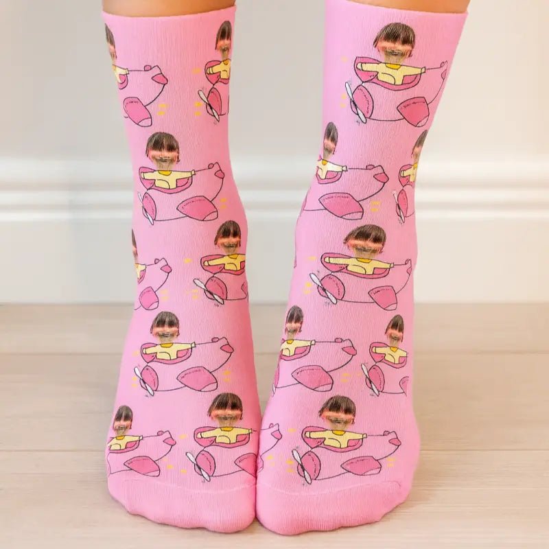 Calcetines Personalizados Avión - Photo 1