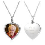 Collar con colgante corazón con foto - Photo 3