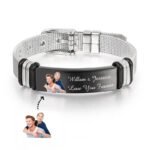 Pulsera de acero para hombre personalizada con foto - Photo 3