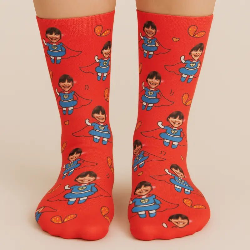 Calcetines Personalizados Superheroína - Photo 1
