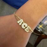 Pulsera Personalizada con Nombre y Diamante – Foto 2