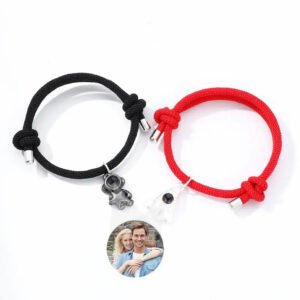Pulsera Personalizada para Pareja de Cordón
