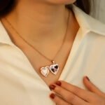 Collar colgante corazón con foto – Foto 2